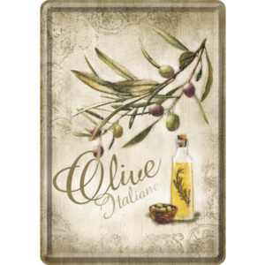 Ilustrată metalică - Olive