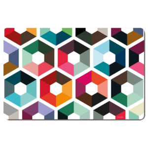 Set 4 suporturi farfurie Remember Hexagon, 44 x 28,5 cm