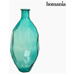 Vază din Sticlă Reciclată Sticlă reciclată Turquoise (29 x 29 x 59 cm) by Homania