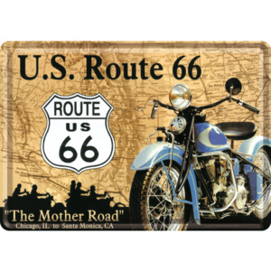 Ilustrată metalică - U.S. Route 66