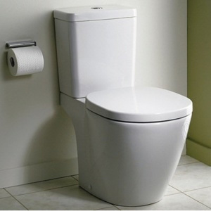 Vas WC cu functie de bideu cu montaj pe pardoseala pentru rezervor pe vas, Ideal Standard, scurgere orizontala, 36x66 cm