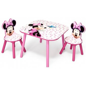 Set 2 Scaunele si Masuta Happy Children - Minnie Mouse Pink Fruits