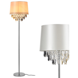 [lux.pro]® Lampa de podea eleganta - Royality 1 x E 27 - 60W - alb / crom