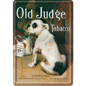 Ilustrată metalică - Old Judge Tobacco