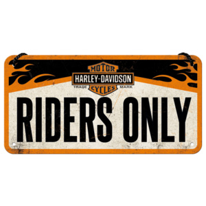 Placa metalica cu snur - Harley-Davidson Riders Only