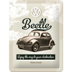 Placă metalică - VW Retro Beetle