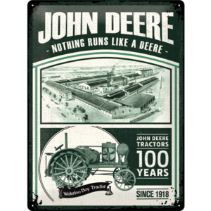 Placă metalică - John Deere (100 Years)