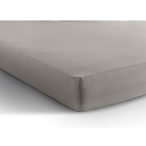Cearșaf de pat din flanelă Zensation Soft, 90 x 200 cm, gri