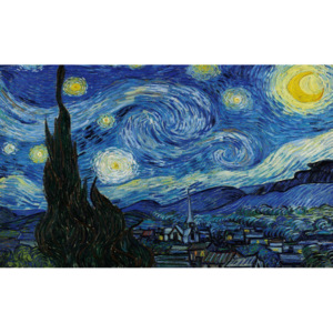 Tablou canvas: Noapte înstelată, Vincent van Gogh - 75x100 cm