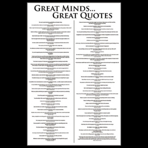Poster - Great Minds...Great Quotes