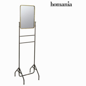 Oglindă din metal cu suport auriu by Homania