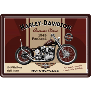Ilustrată metalică - Harley-Davidson 1949 Panhead