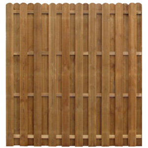 Panou de gard model alternant, 170 x 170 cm, lemn de pin tratat