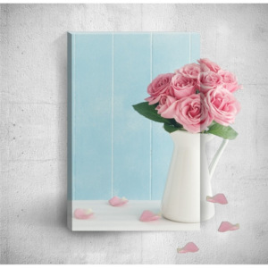 Tablou de perete 3D Mosticx Pink Roses, 40 x 60 cm