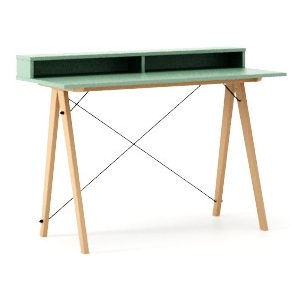Masa de birou Desk Slim Beech Mint II, L120xl50xh85 cm