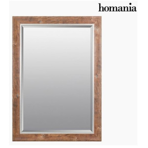 Oglindă Rășină sintetică Sticlă bizotată Lemn (76 x 2,5 x 106 cm) by Homania