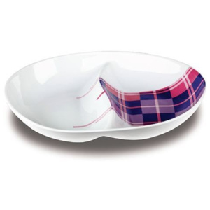 Platou pentru aperitive Nava portelan lungime 254 cm seria Carreaux