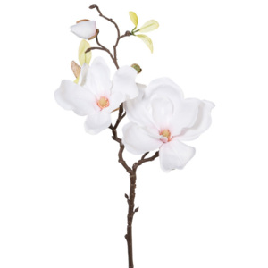 Crenguță artificială Magnolie alb-roz 50 cm