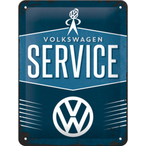 Placă metalică: VW Service - 20x15 cm