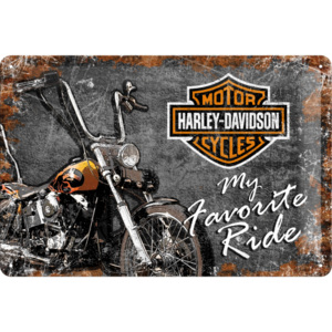 Placă metalică - Harley-Davidson (My Favorite Ride)