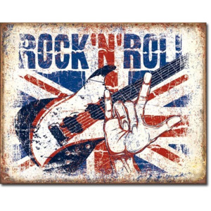Rock n Roll Placă metalică, (30 x 42 cm)