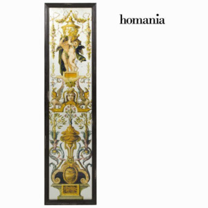 Tablou Oglindă Negru Auriu* (35 x 2 x 130 cm) by Homania