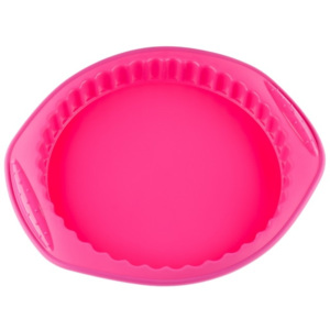 Forma din silicon pentru tarta KingHoff, diametru 27,3 cm, roz, Anny