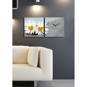 Ceas decorativ de perete Clock Art, 228CLA2601, 2 Piese, panza