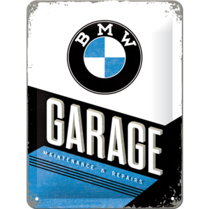 Placă metalică - BMW Garage