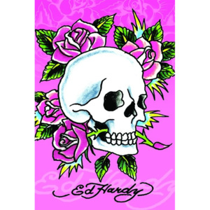 Poster - Ed Hardy (Skull Roses)