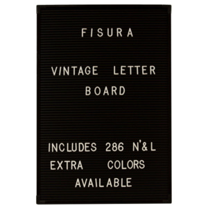Tablă de perete cu litere albe Fisura Vintage