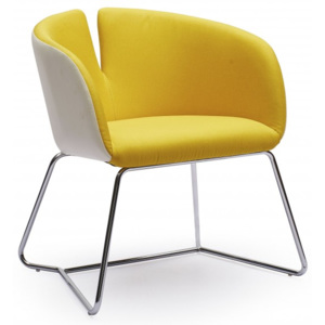 PIVOT leisure scaun, culoare: alb / galben