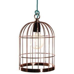 Corp de iluminat suspendat Filament Style Bird Cage, arămiu