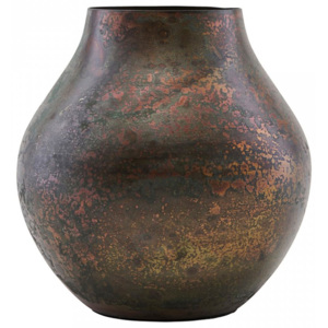 Vaza vintage din metal maro 12 cm Kojo House Doctor