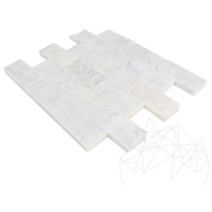 Mozaic Marmura Mugla White Scapitata 5 x 10 cm