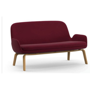 Canapea din lana rosie cu picioare lemn stejar 64058 Era Normann Copenhagen