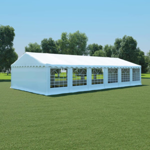 Pavilion de grădină PVC 6 x 12 m Alb