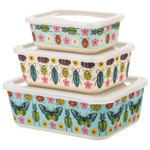 Set 3 cutii gustări cu tematica fluturi Sass & Belle Butterflies