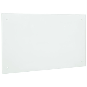 Panou de perete bucatarie - protectie impotriva petelor de grasime Mattglas, ESG, 90 x 40 cm, alb mat