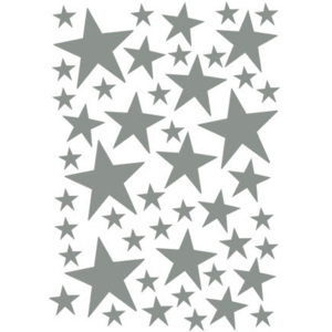 Sticker gri pentru perete Mini Stars Grey Ferm Living