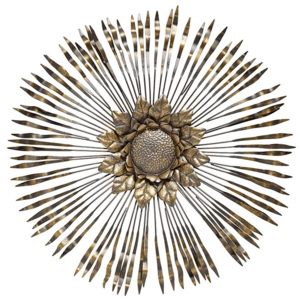 Obiect decorativ metalic pentru perete Flower Nordal