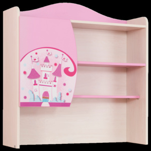 Biblioteca Suspendata din pal, pentru copii Little Princess Pink / Nature, l89xA29xH93 cm