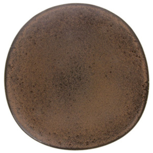 Farfurie maro din ceramica 29 cm Bold and Basic Terra HK Living