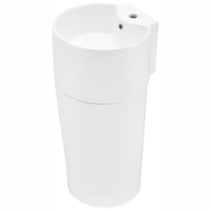 Lavoar stativ -chiuveta ceramica (42 x 40 x 82 cm) - alb