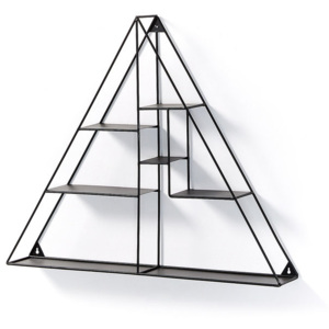 Raft din metal negru in forma de triunghi Neth La Forma