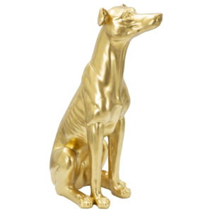 Decoratiune "Cane" Gold, H 62 cm