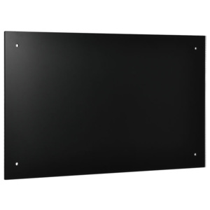 Panou de perete bucatarie - protectie impotriva petelor de grasime Schwarz, ESG, 70 x 50 cm, negru