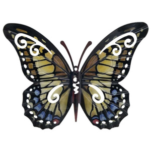 Fluture deco multicolor metalic 32 x 31 cm