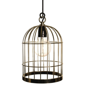 Corp de iluminat suspendat Filament Style Bird Cage, auriu
