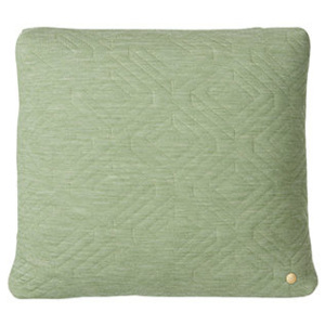 Perna decorativa patrata din lana verde 45x45 cm Ferm Living